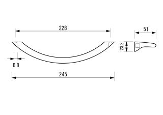 Ручки для ванны Goldman DH223 хромированные
